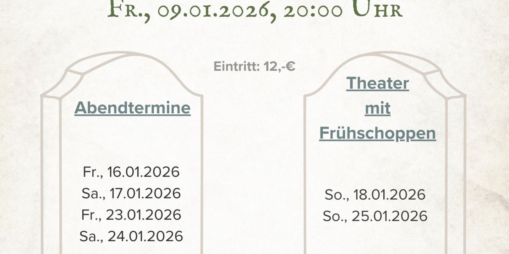 Chaos im Bestattungshaus, © ©Theaterverein Grabenstätt Chaos im Bestattungshaus, © ©Theaterverein Grabenstätt