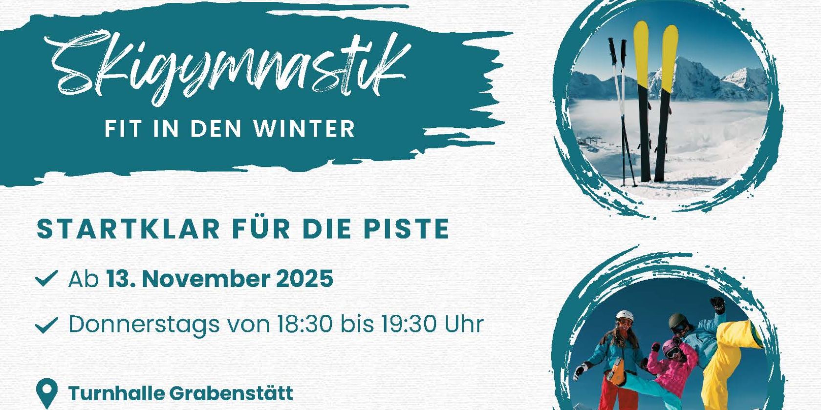 Flyer Skigymnastik, © ©TSV Grabenstätt Flyer Skigymnastik, © ©TSV Grabenstätt