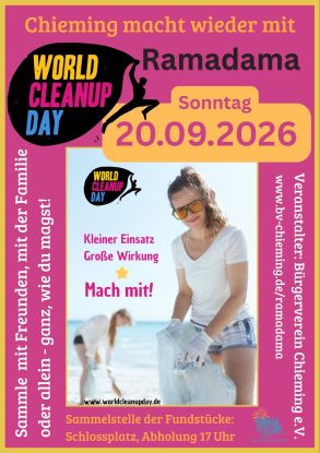 Ramadama Chieming - World Cleanup Day, © www.worldcleanupday.de Ramadama Chieming - World Cleanup Day, © www.worldcleanupday.de