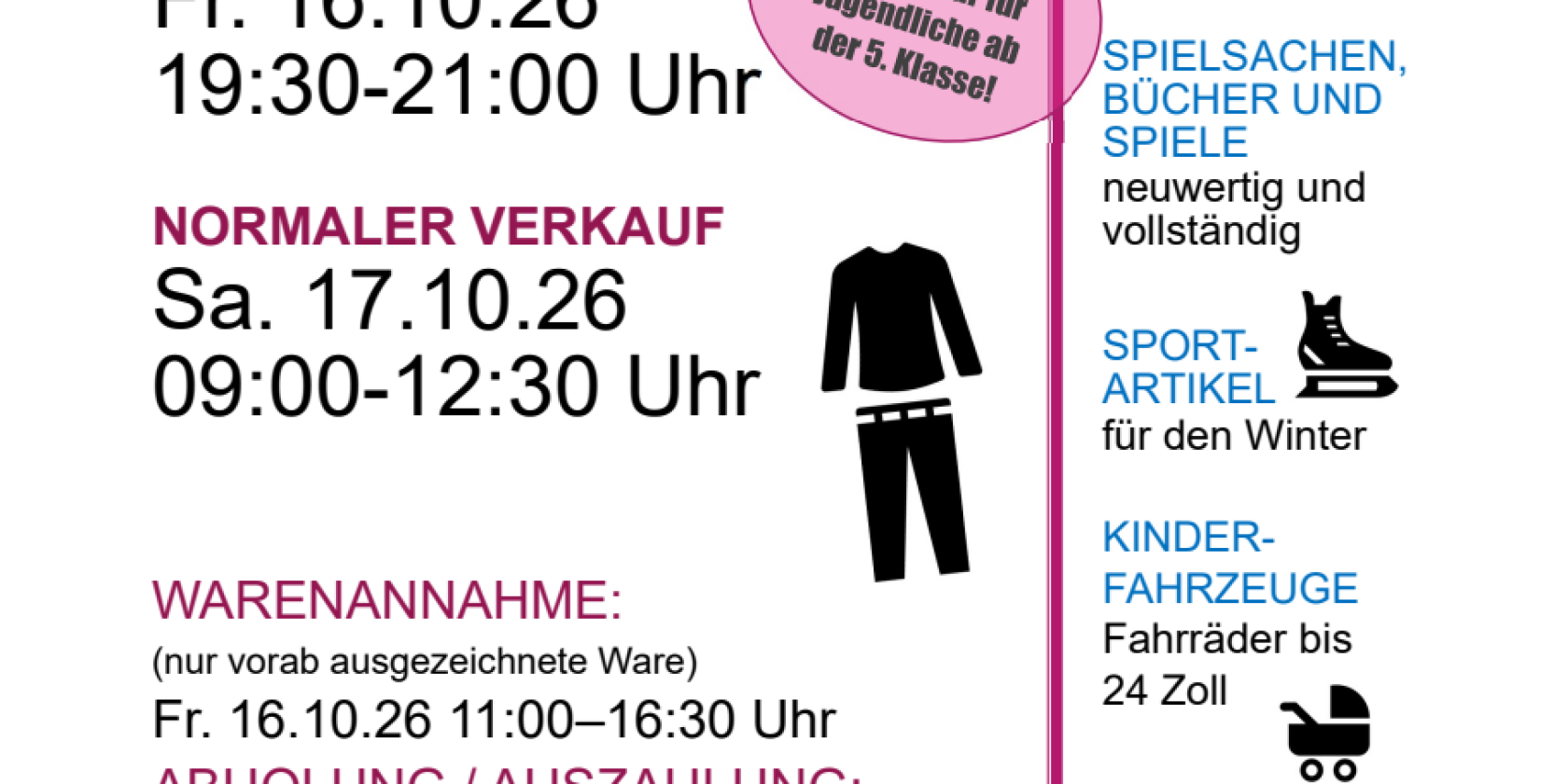 2026-10-17 Plakat Herbst Kleidermarkt - 1 2026-10-17 Plakat Herbst Kleidermarkt - 1