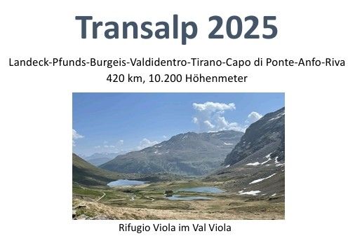Radlertreff - Transalp 2025