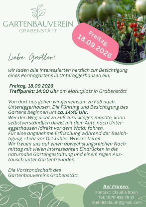 Gartenbauverein Grabenst&auml;tt: Besichtigung eines Permagartens in Untereggerhausen