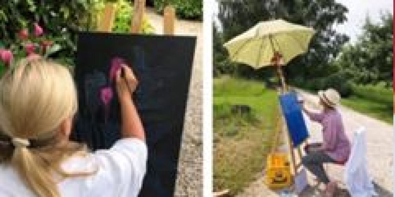 Malen im Garten, © Christa Tauser