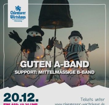 Weihnachts A-Band mit Support, &copy; Chiemseer Wirtshaus