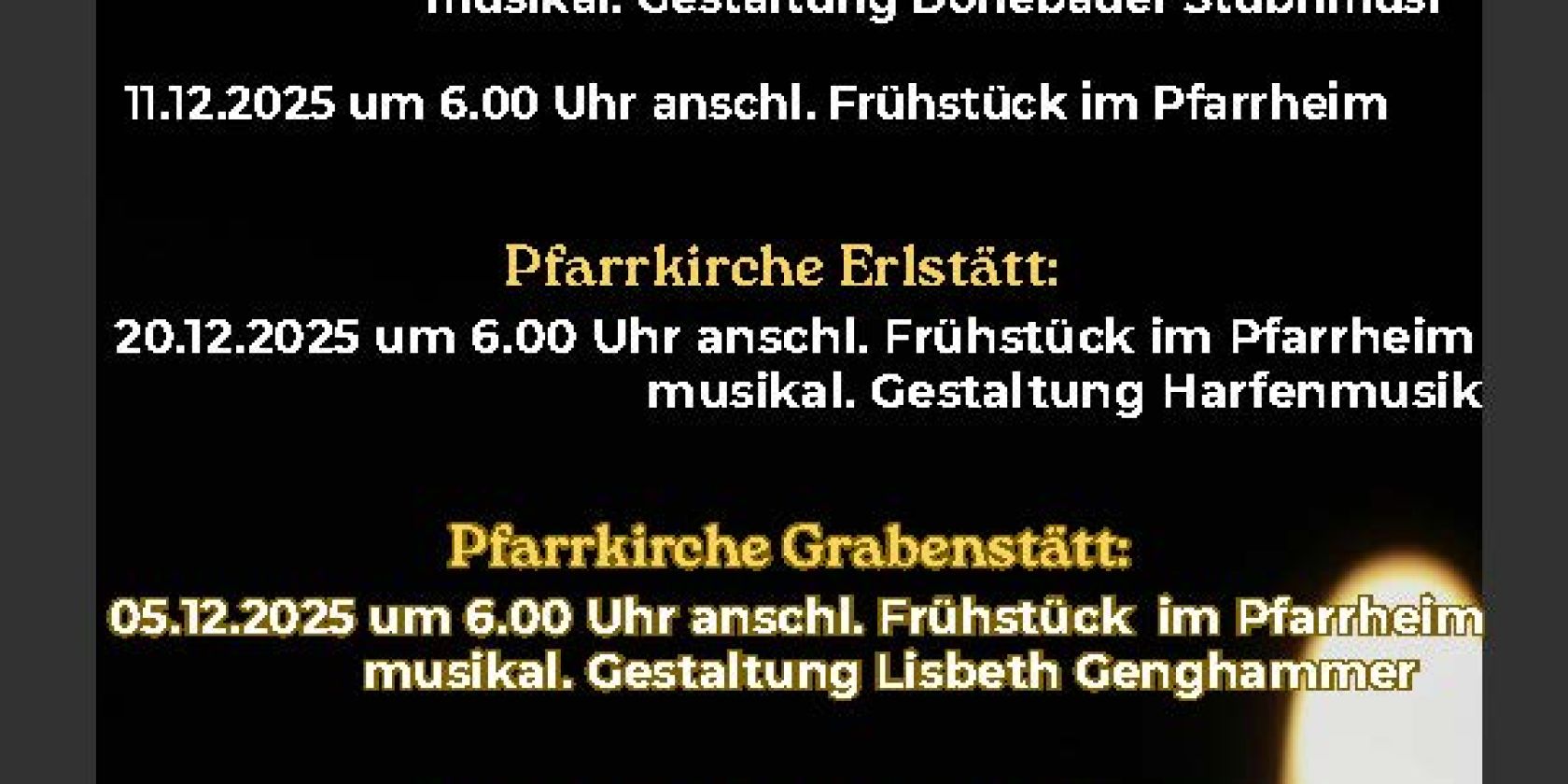 Plakat Rorate, © Pfarrverband Hl. Franz von Assisi