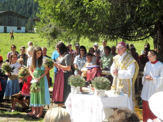 Mountain Mass at the Röthelmoos Alm