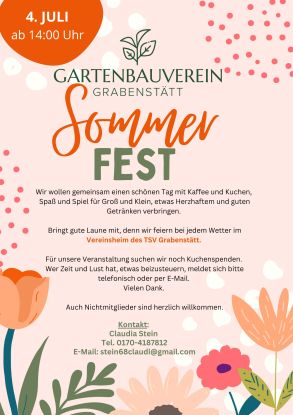 Gartenbauverein Grabenst&auml;tt:  - Sommerfest -