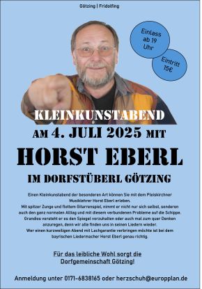 Kleinkunstabend mit Horst Eberl, © Dorfgemeinschaft Götzing
