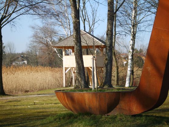 Vogelbeobachtungen am Turm Seebruck, © Tourist-Info Seebruck