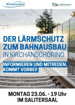 Der Lärmschutz zum Bahnausbau Kirchanschöring