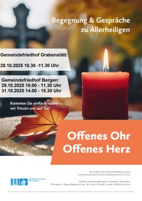 Seniorenseelsorger:innen und Seelsorger:innen vor Ort: Begegnungen und Gespräche zu Allerheiligen, © Seniorenseelsorge im Landkreis Traunstein