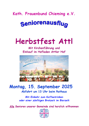 Seniorenausflug zum Attler Herbstfest