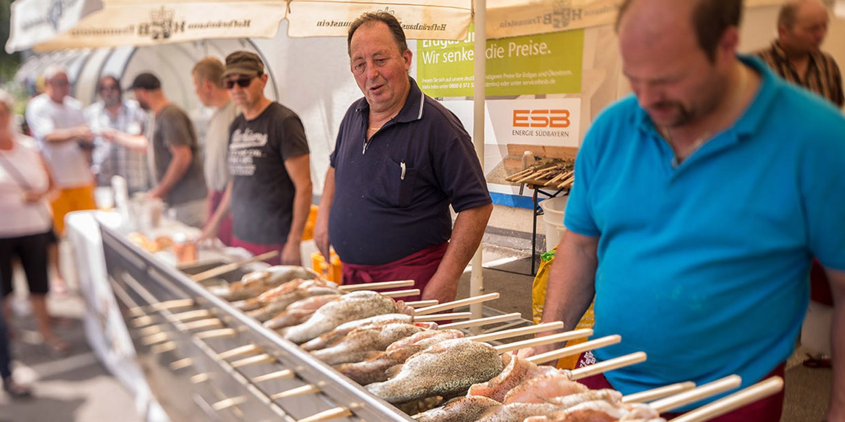Steckerlfischgrillen, © Anglerbund Waging am See e.V.