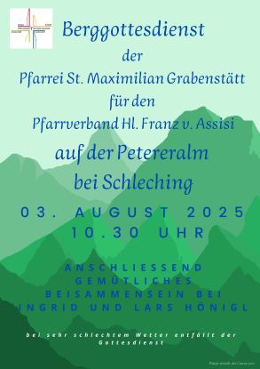 Pfarrei Grabenstätt: Berggottesdienst auf der Petereralm, © ©Pfarrei Grabenstätt