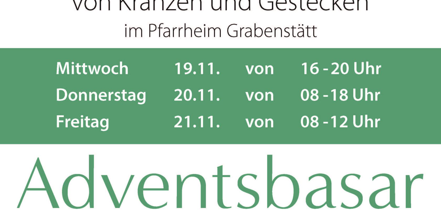 Adventsbasar, © Frauengemeinschaft Grabenstätt