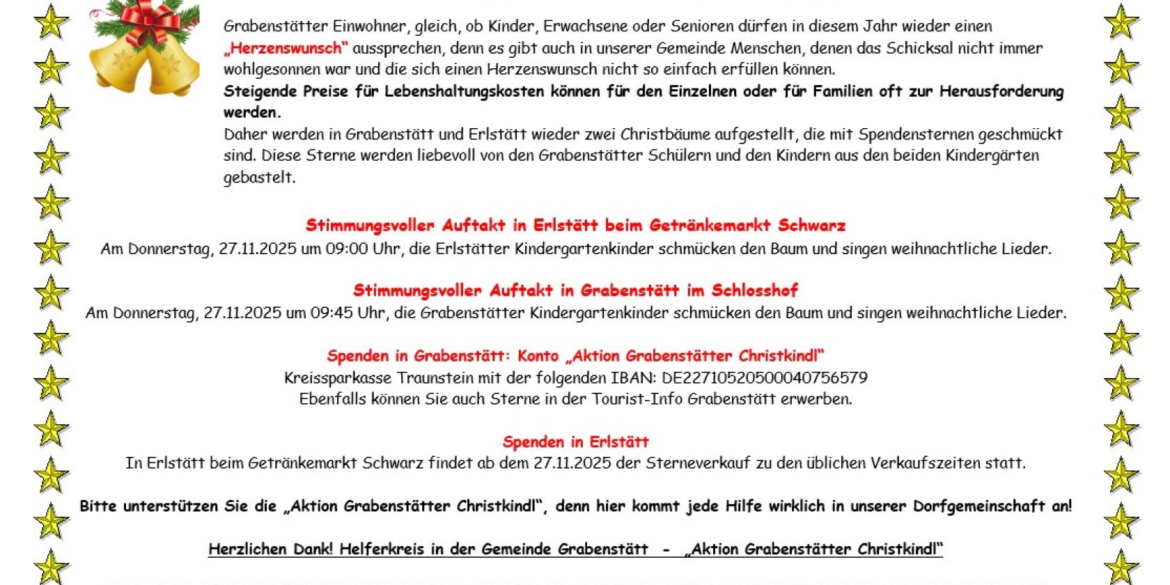 Grabenstätter Christkindl, © ©Grabenstätter Helferkreis