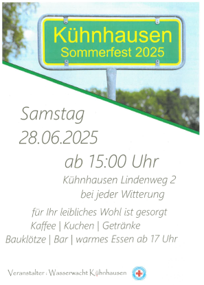 Sommerfest in Kühnhausen